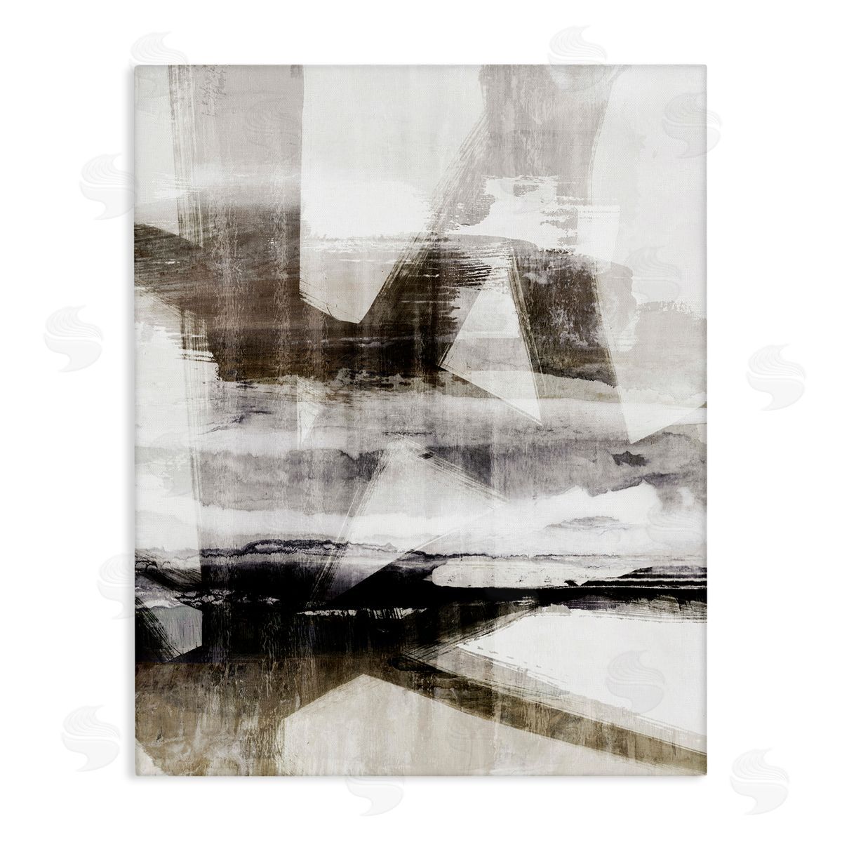 Urban Complex Abstract Canvas Wall Art, Home Decor by Nina Blue