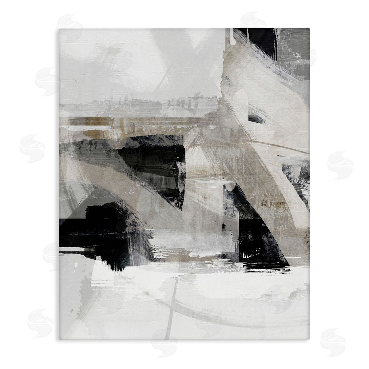 Urban Industrial Complex Canvas Wall Art, Home Decor by Nina Blue