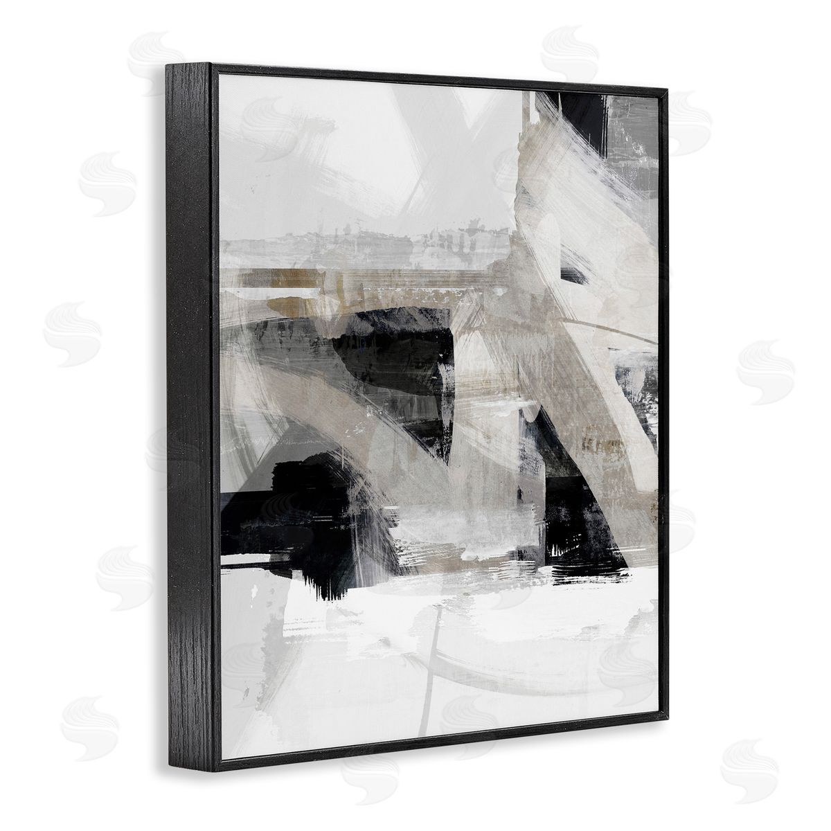 Urban Industrial Complex Black Frame Print Wall Art, Home Decor by Nina Blue
