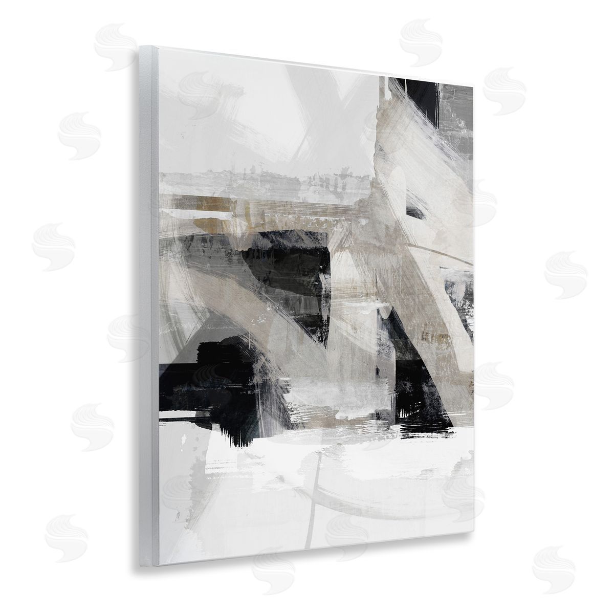 Urban Industrial Complex Wood Plaque Wall Art, Home Decor by Nina Blue