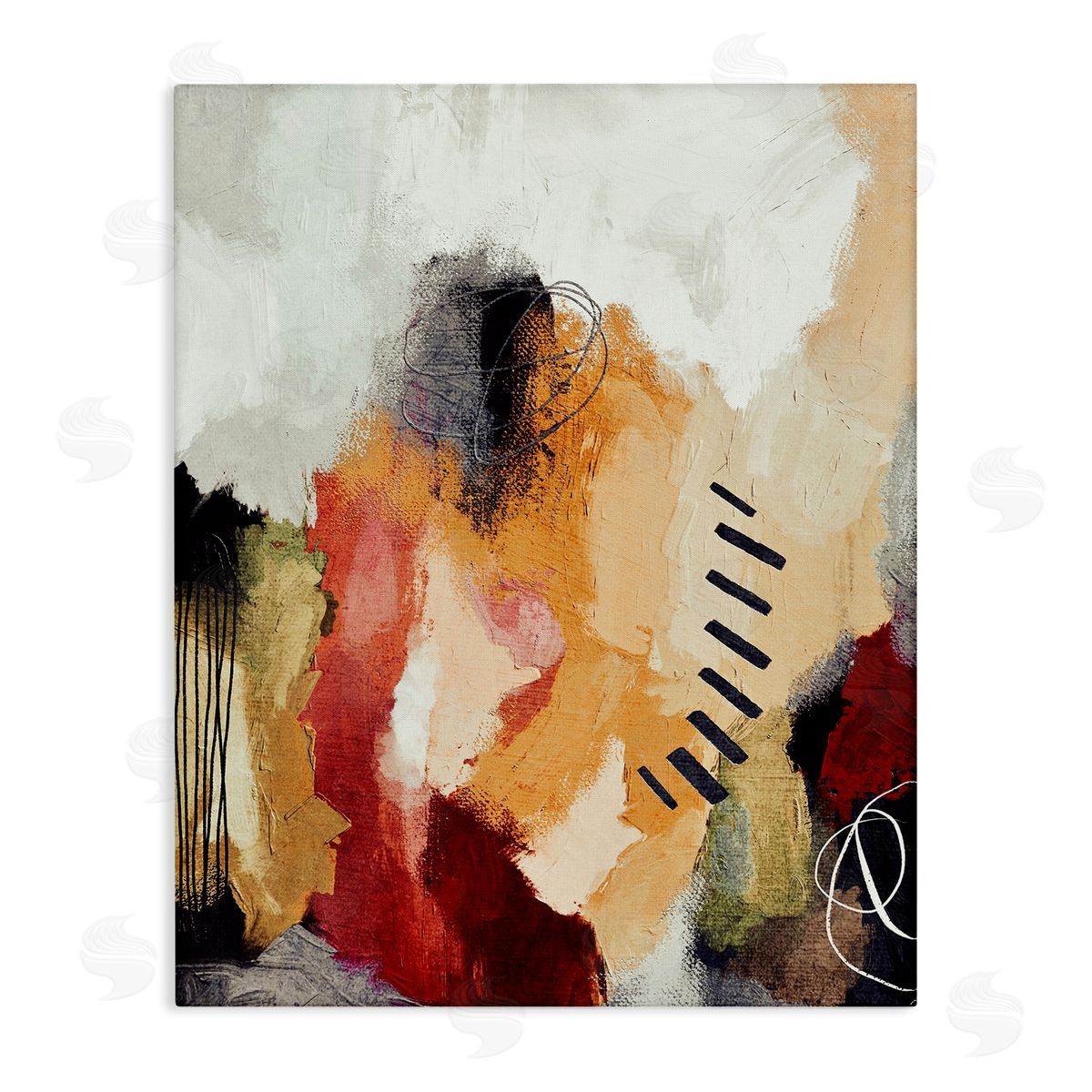 Abstract Southwestern Pattern Canvas Wall Art, Home Decor by Lisa Nohren