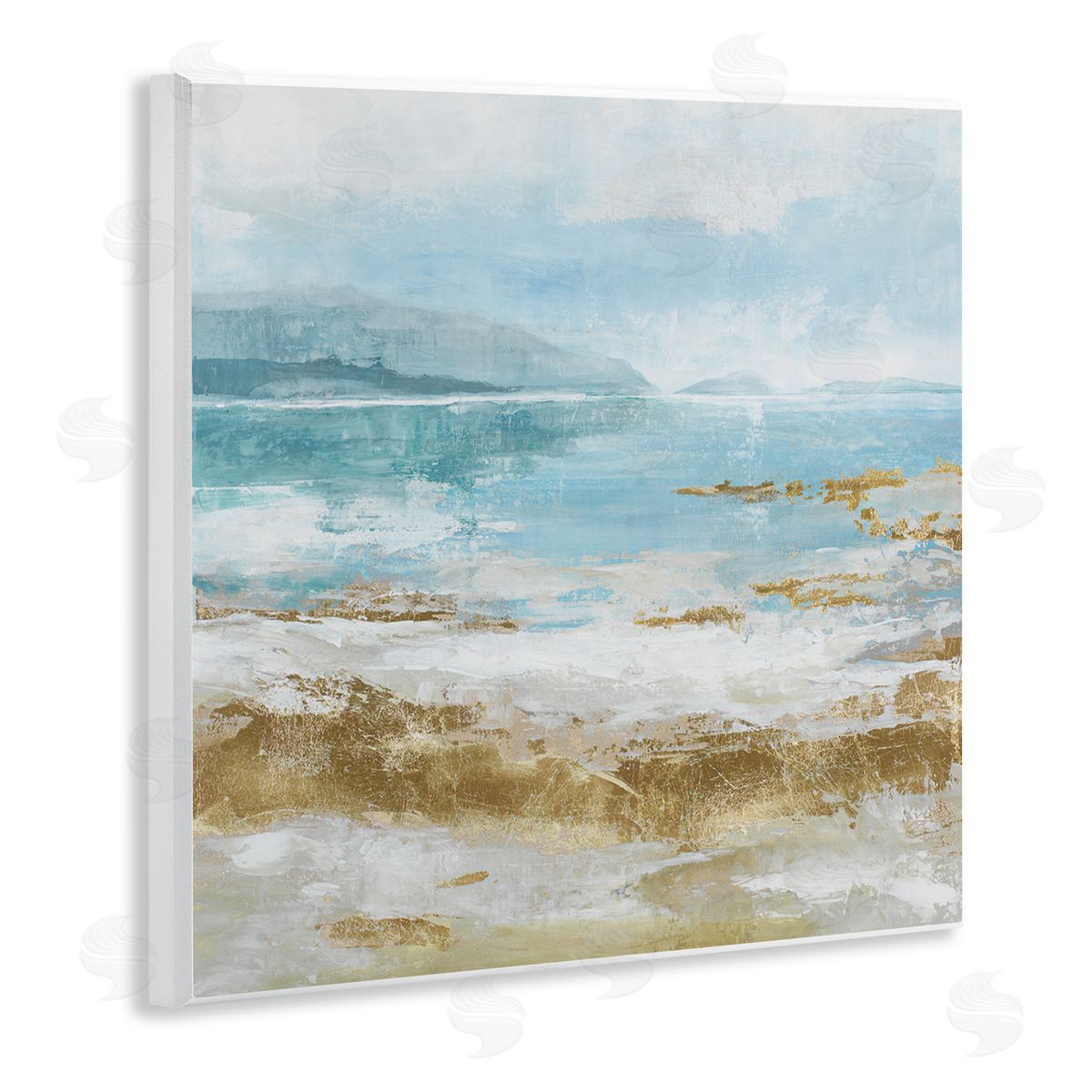 Distressed Beach Landscape Wood Plaque Wall Art, Home Decor by Max Maxx