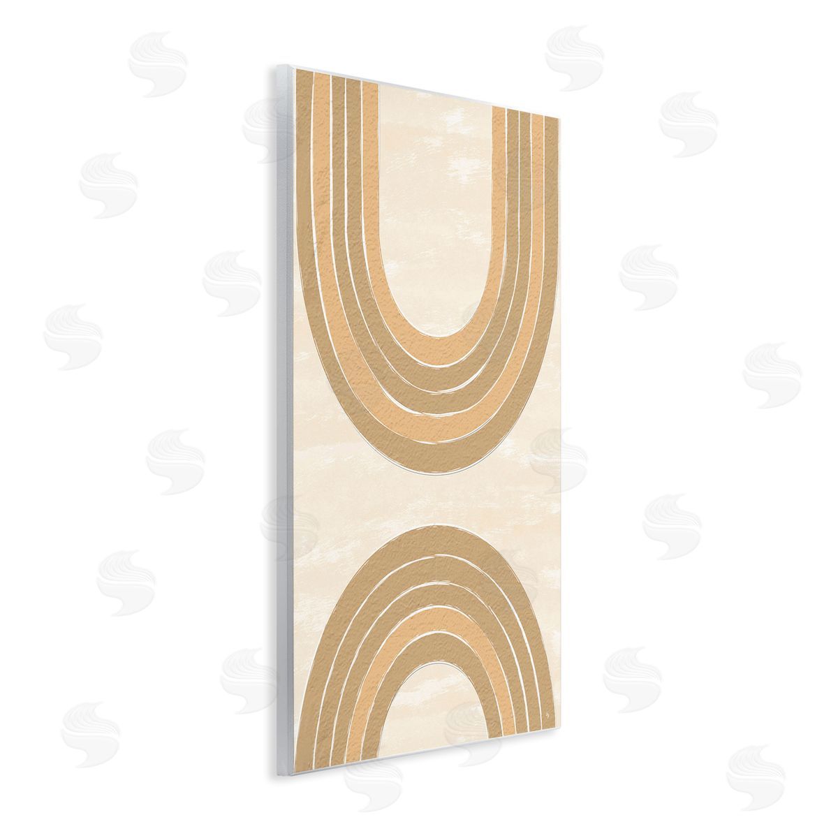 Neutral Rainbow Arches Wood Plaque Wall Art, Home Decor by Martina Pavlova