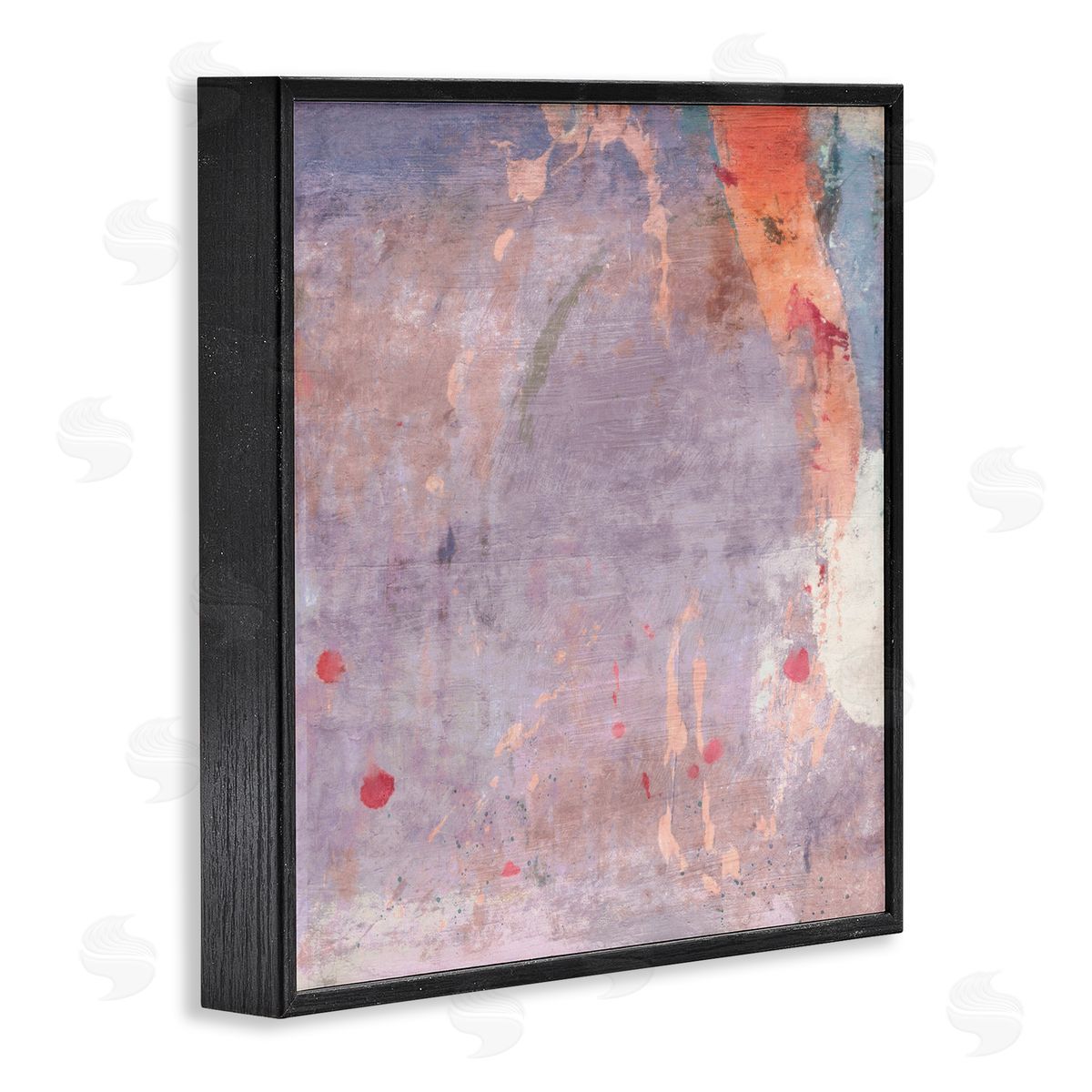 Abstract Purple Ombre Black Frame Print Wall Art, Home Decor by Suzanne Nicoll