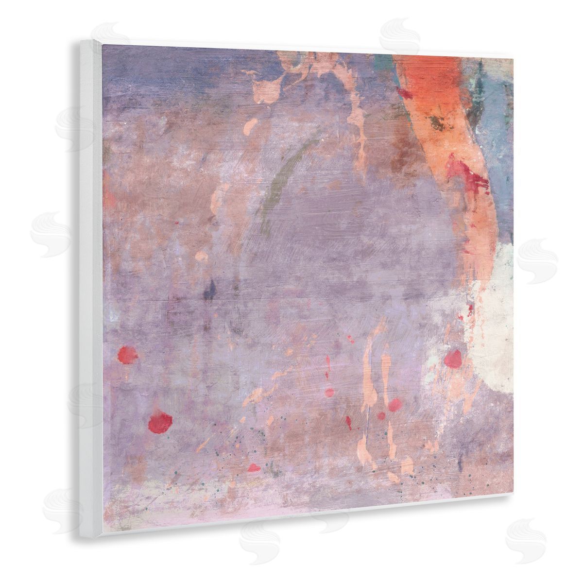 Abstract Purple Ombre Wood Plaque Wall Art, Home Decor by Suzanne Nicoll