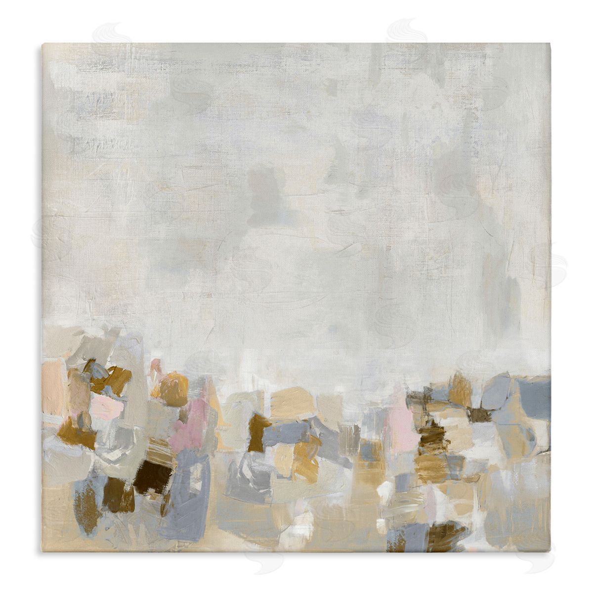 Rustic Beige and Grey Canvas Wall Art, Home Decor by Rachel Springer