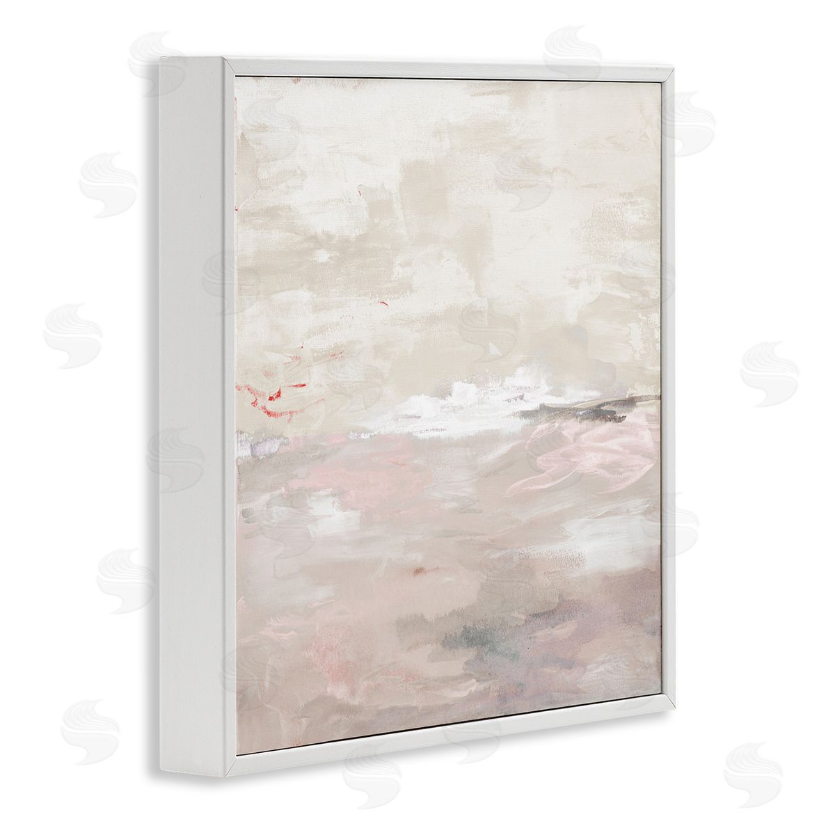 Serenity Neutral Landscape White Frame Print Wall Art, Home Decor by Lanie Loreth