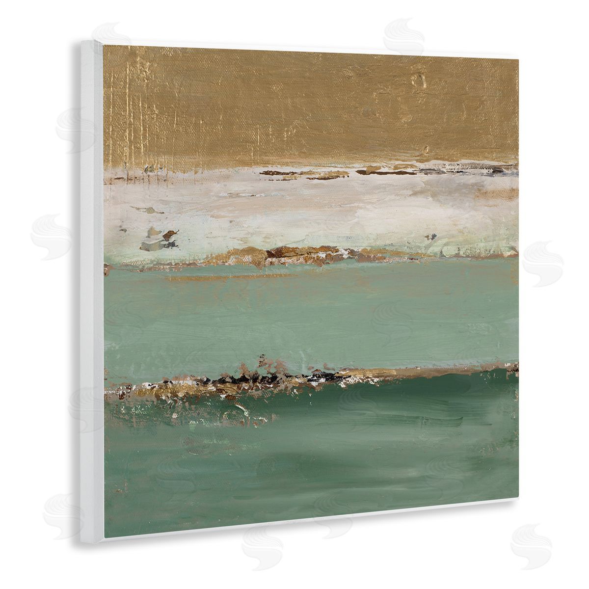 Glam Streaked Gradient Wood Plaque Wall Art, Home Decor by Patricia Pinto