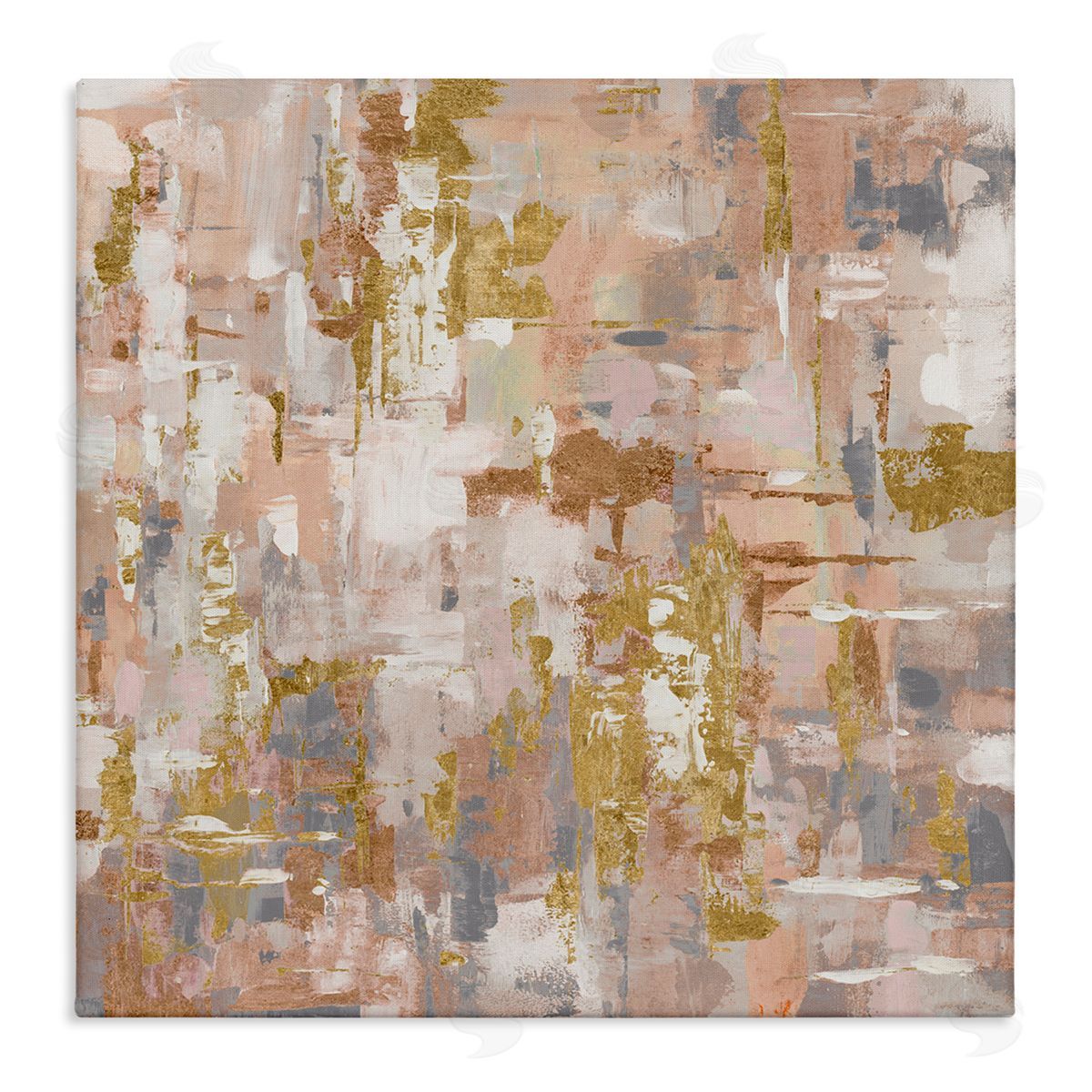 Abstract with Paint Streaks Canvas Wall Art, Home Decor by Lorenzo Collective