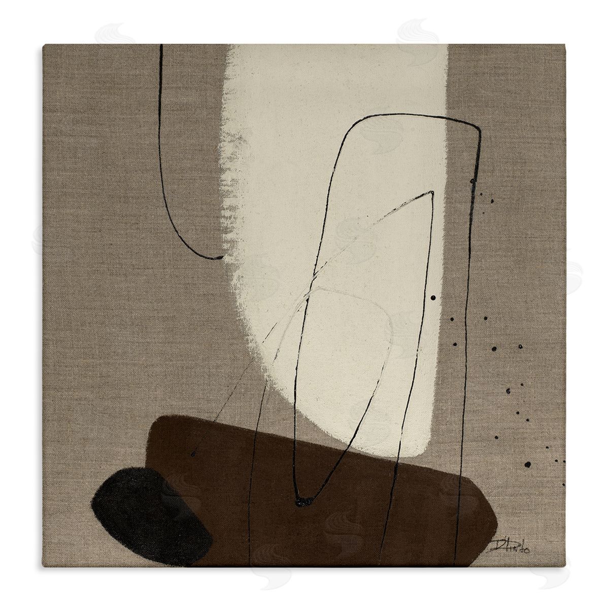 Natural Oblong Shapes Canvas Wall Art, Home Decor by Patricia Pinto