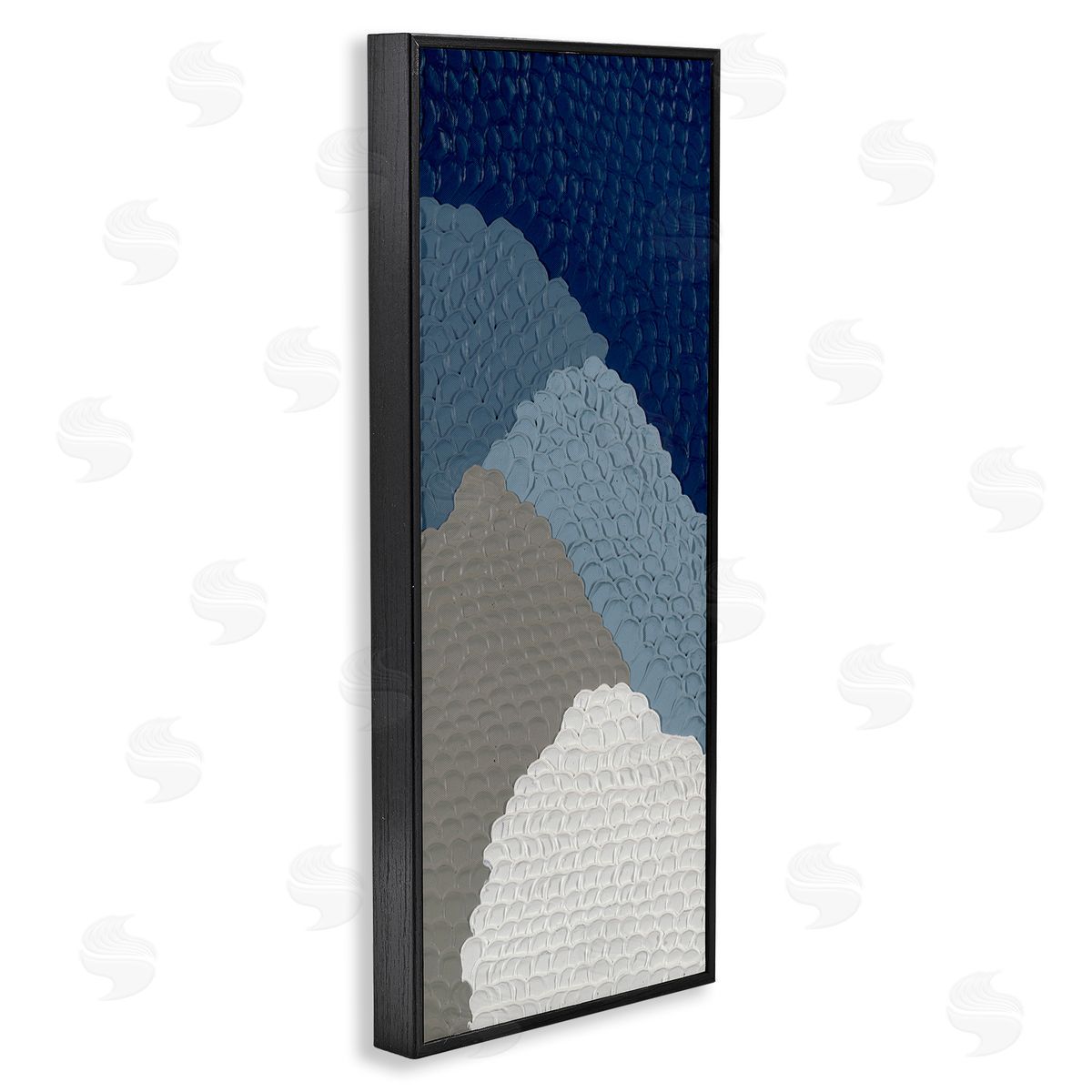 Modern Abstract Forms Black Frame Print Wall Art, Home Decor by Ben Schneider