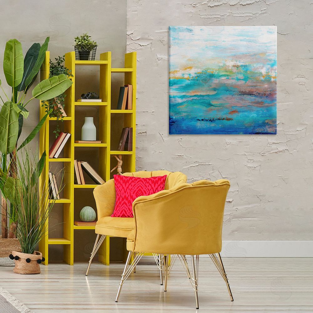 Hilary Winfield Rustic Nautical Painting Canvas Wall Art Print in Room