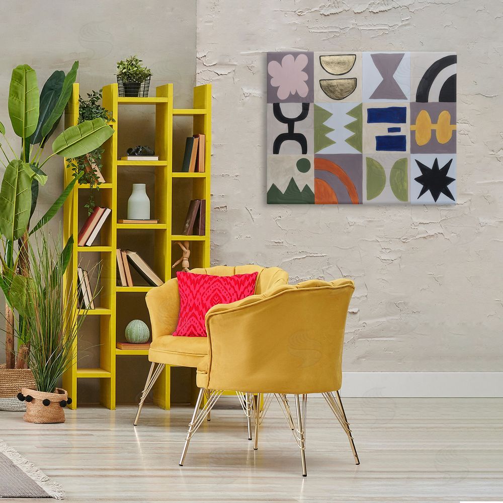 Michael Willett Contemporary Nature Patterns Canvas Wall Art Print in Room