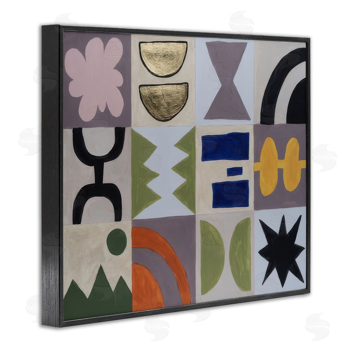Michael Willett Contemporary Nature Patterns Black Framed Giclee Wall Art Print