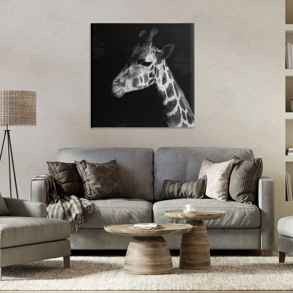 Patricia Pinto Jungle Giraffe Portrait Canvas Wall Art Print in Room