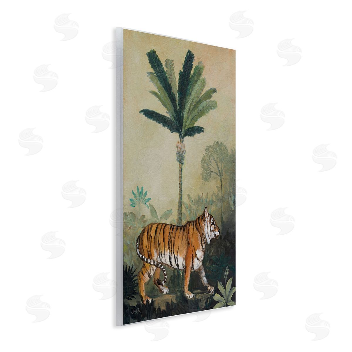 King Of Jungle Tiger Wood Plaque Wall Art, Home Decor by Julia Purinton