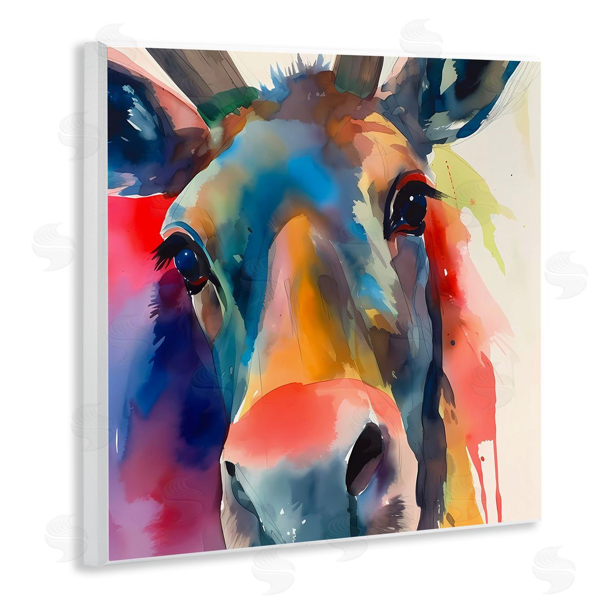 Modern Close Up Horse Wood Plaque Wall Art, Home Decor by Walker Noble