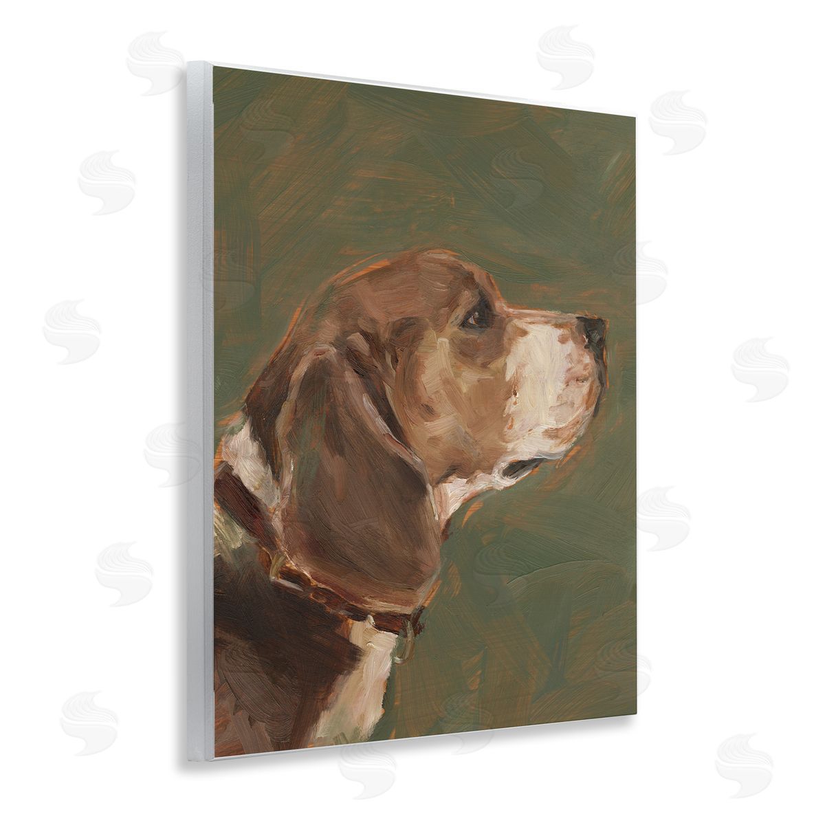 Traditional Beagle Portrait Wood Plaque Wall Art, Home Decor by Ethan Harper