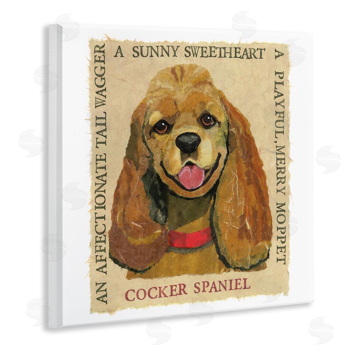 Nancy Overton Fun Cocker Spaniel Phrases Wooden Wall Plaque Art Print