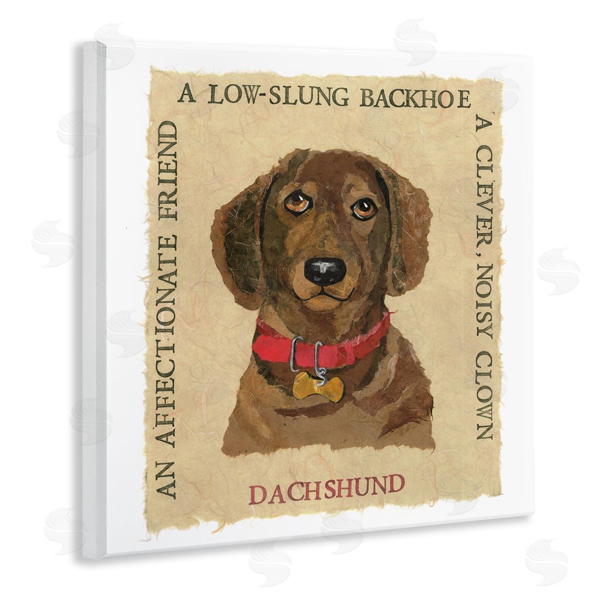 Nancy Overton Fun Dachshund Pet Phrases Wooden Wall Plaque Art Print