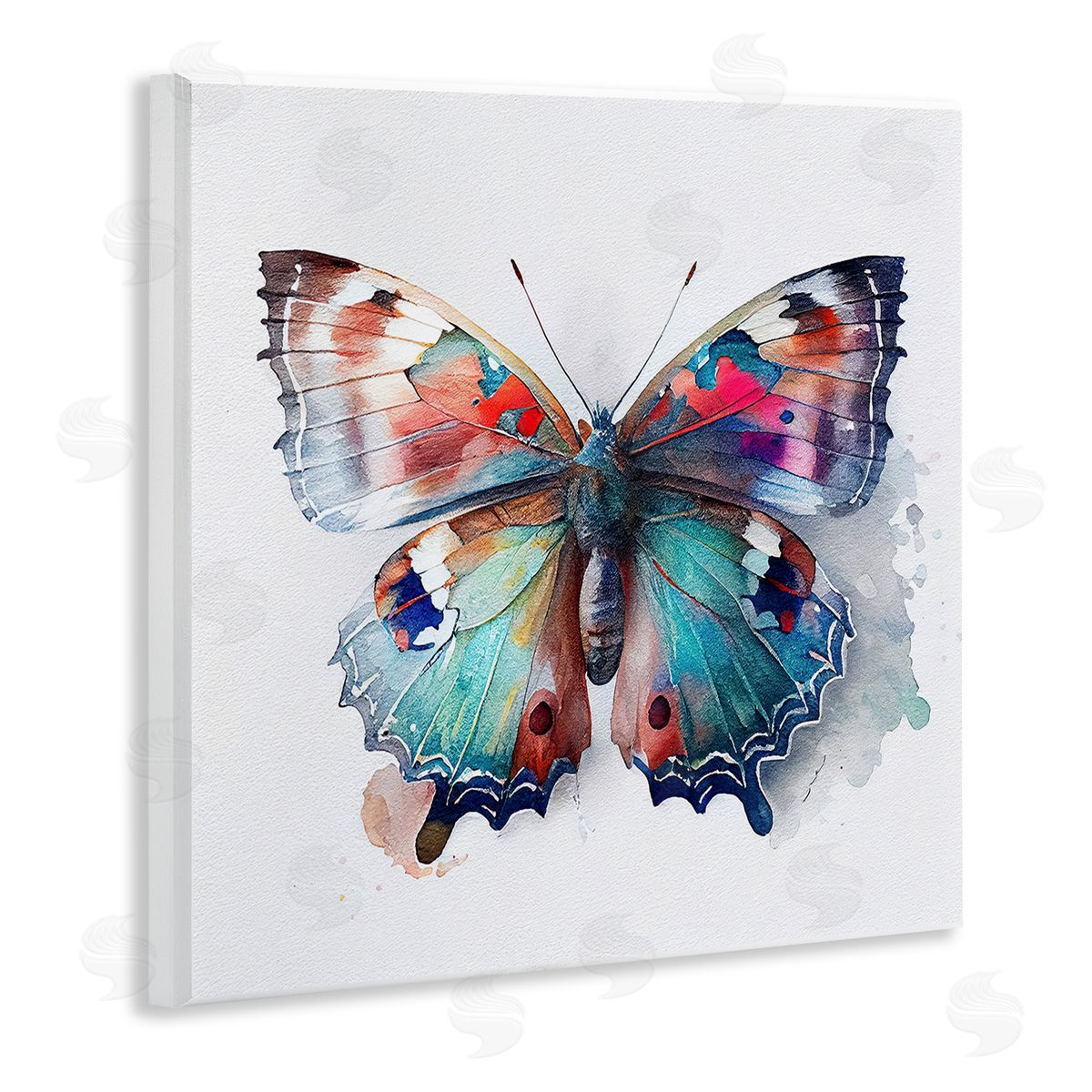 Modern Splash Butterfly Wood Plaque Wall Art, Home Decor by Incado