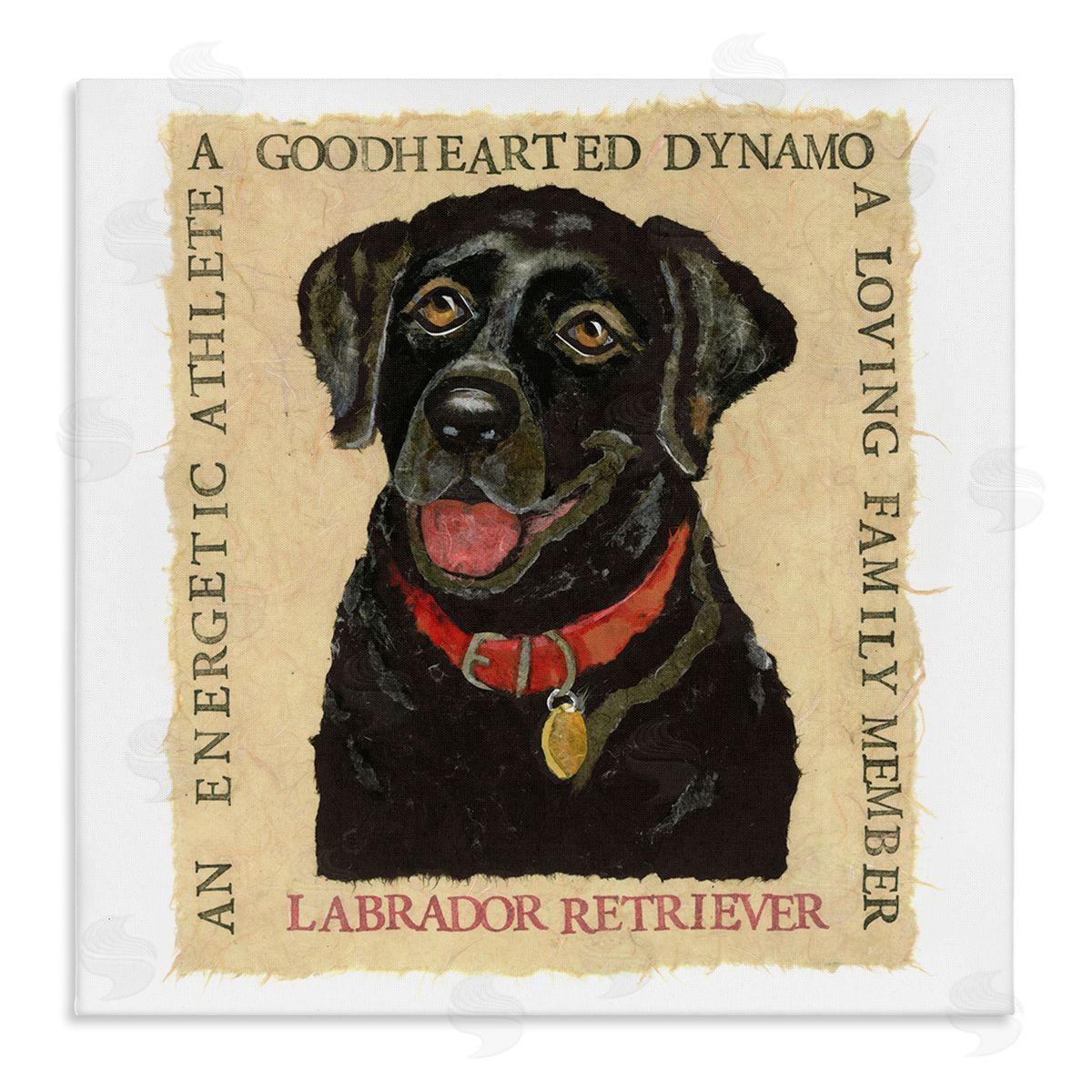 Nancy Overton Fun Black Labrador Phrases Canvas Wall Art Print