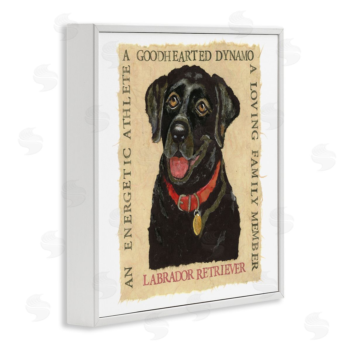 Nancy Overton Fun Black Labrador Phrases White Framed Giclee Wall Art Print