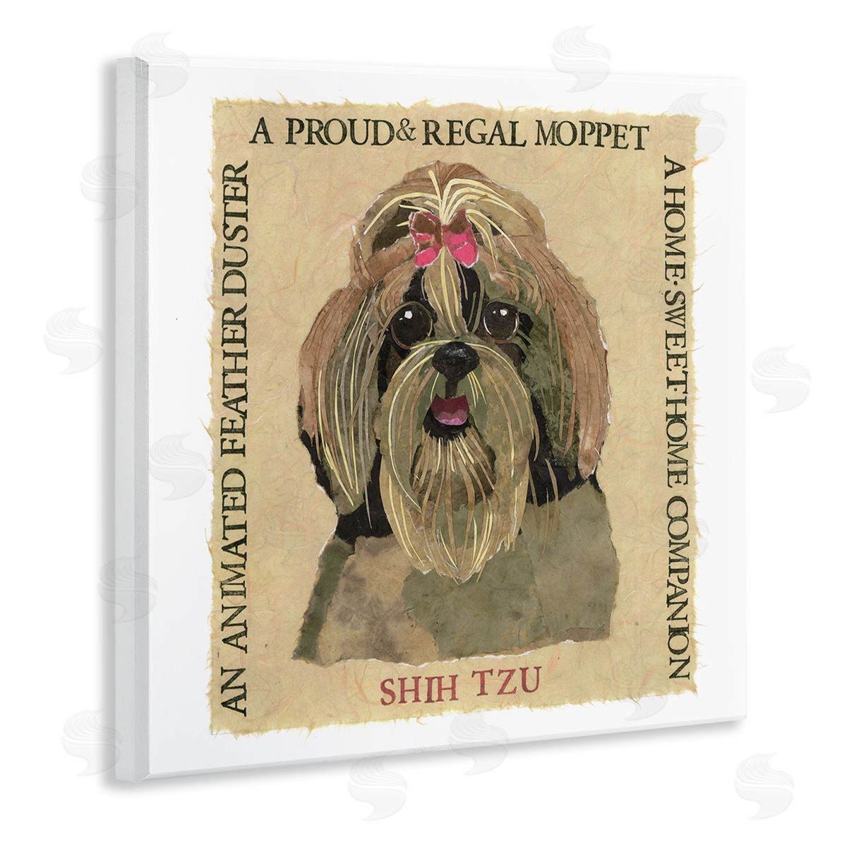 Nancy Overton Fun Shih Tzu Pet Phrases Wooden Wall Plaque Art Print