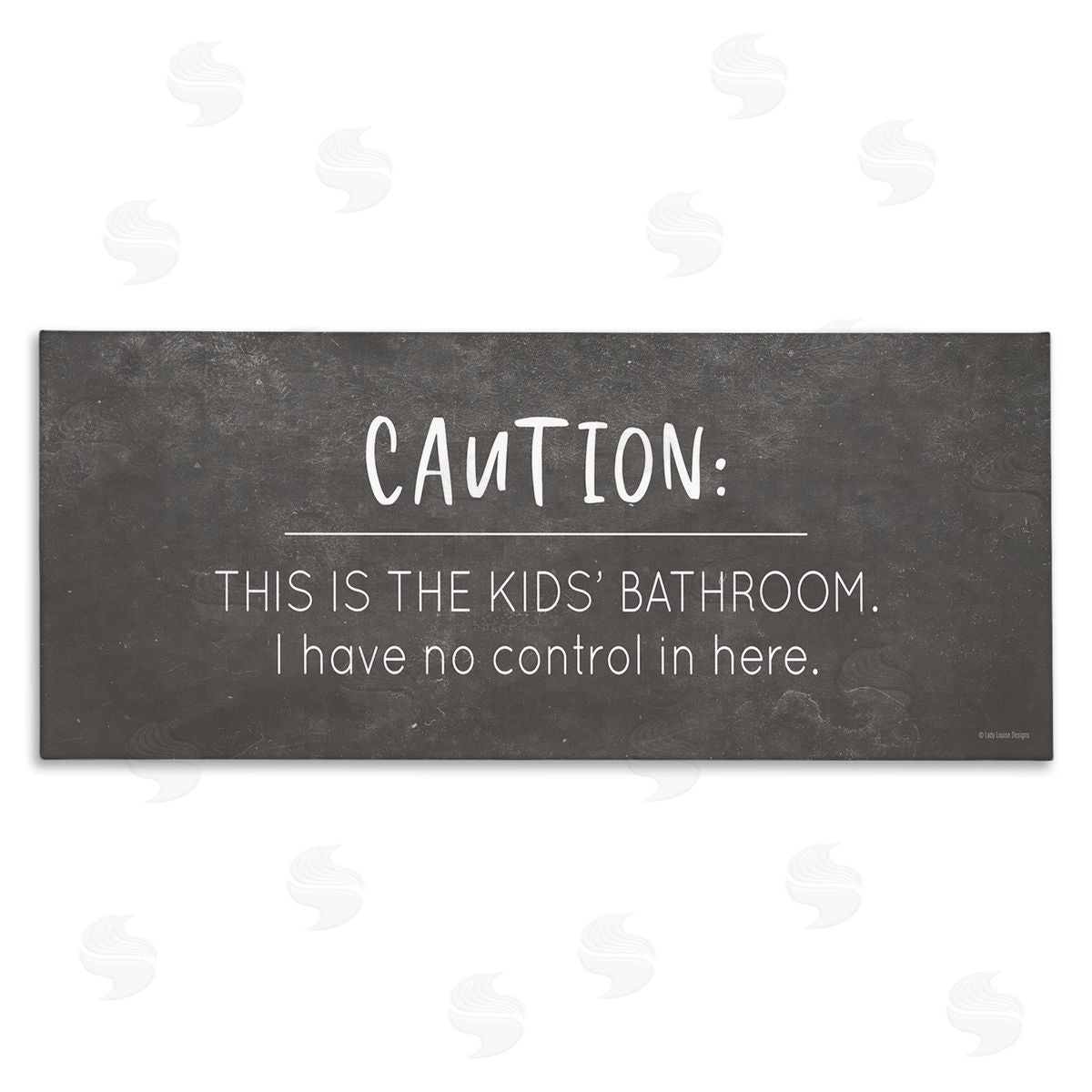 No Control Here Bathroom Canvas Wall Art, Home Decor by Lady Louise Designs