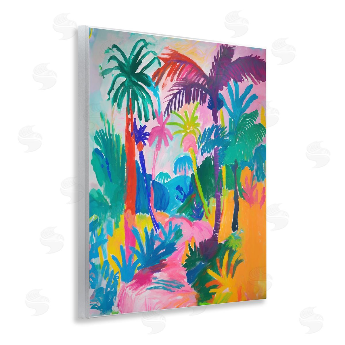 Bold Palm Paradise Wood Plaque Wall Art, Home Decor by Ramona Murdock