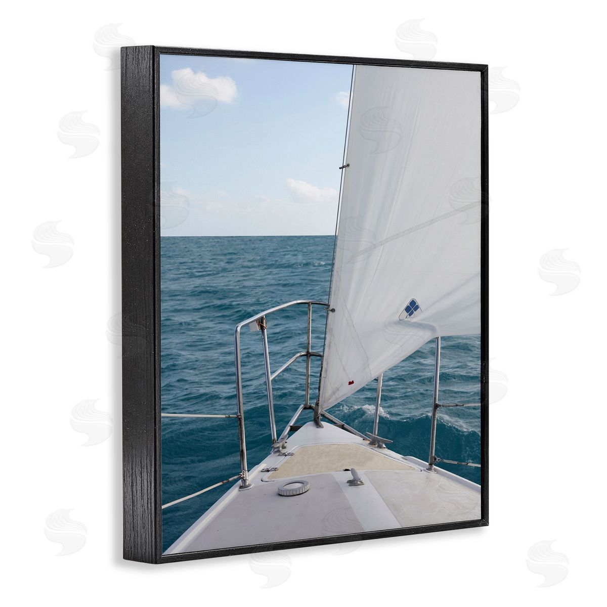 Susan Bryant Ship Bow View Black Framed Giclee Wall Art Print