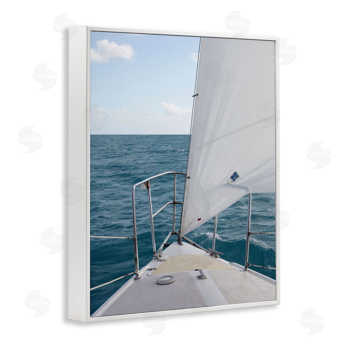 Susan Bryant Ship Bow View White Framed Giclee Wall Art Print