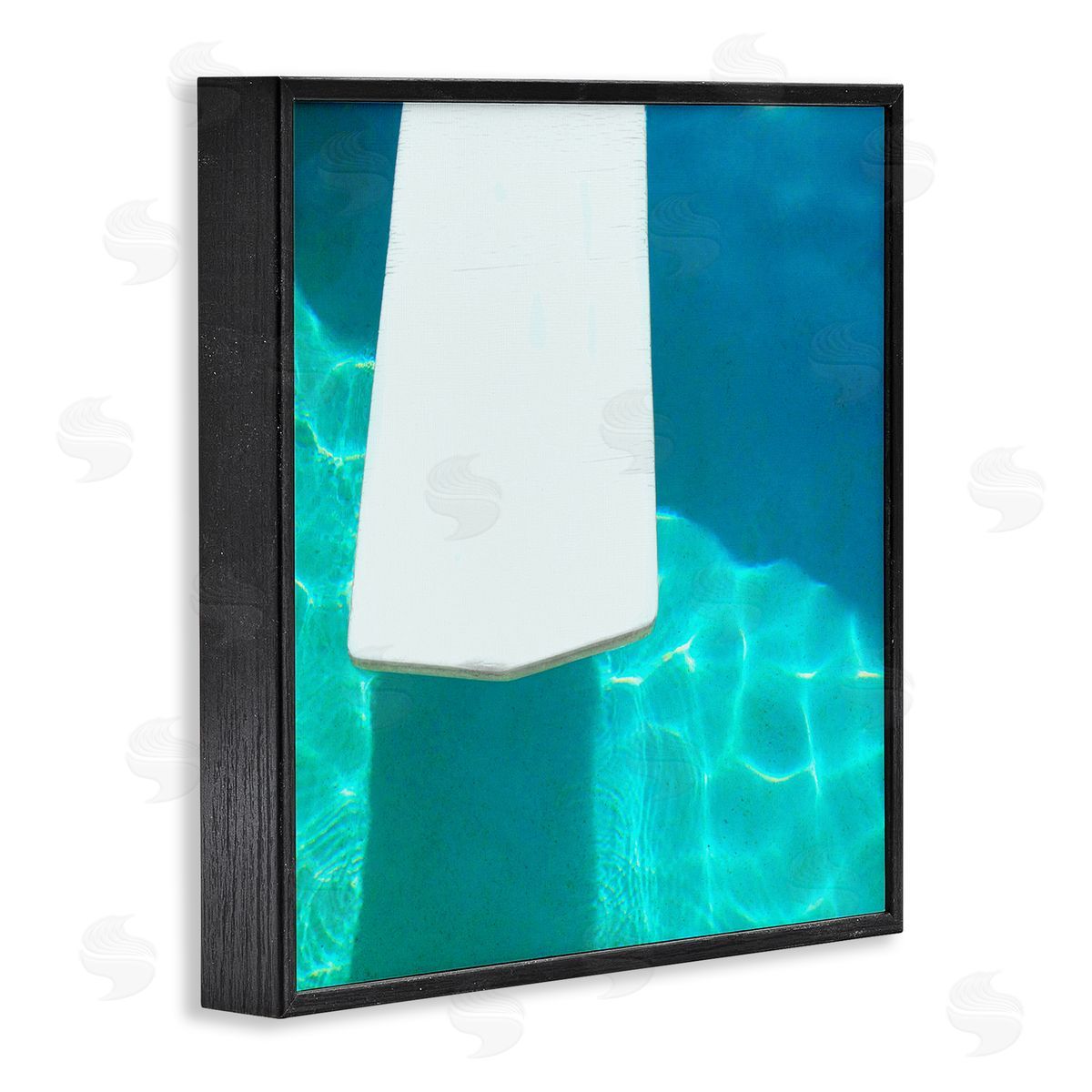 Lisa Hill Saghini Pool Diving Board Black Framed Giclee Wall Art Print