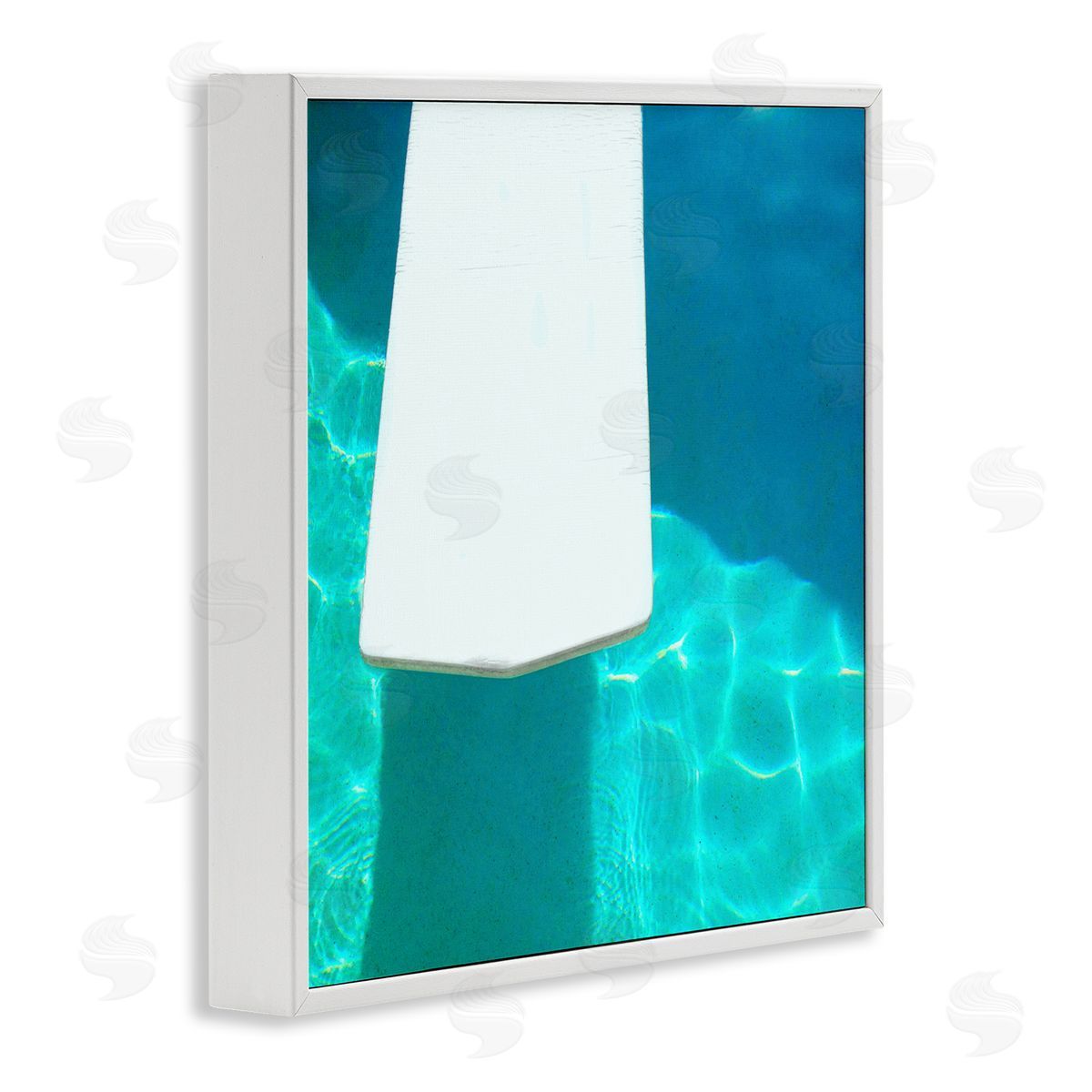 Lisa Hill Saghini Pool Diving Board White Framed Giclee Wall Art Print