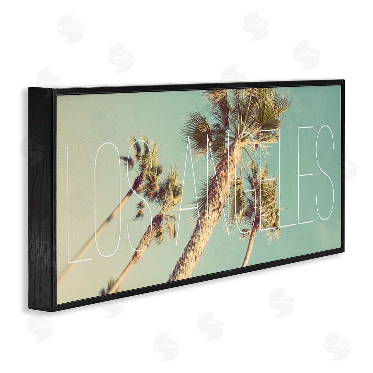 Los Angeles Palms Black Frame Print Wall Art, Home Decor by Emily Navas