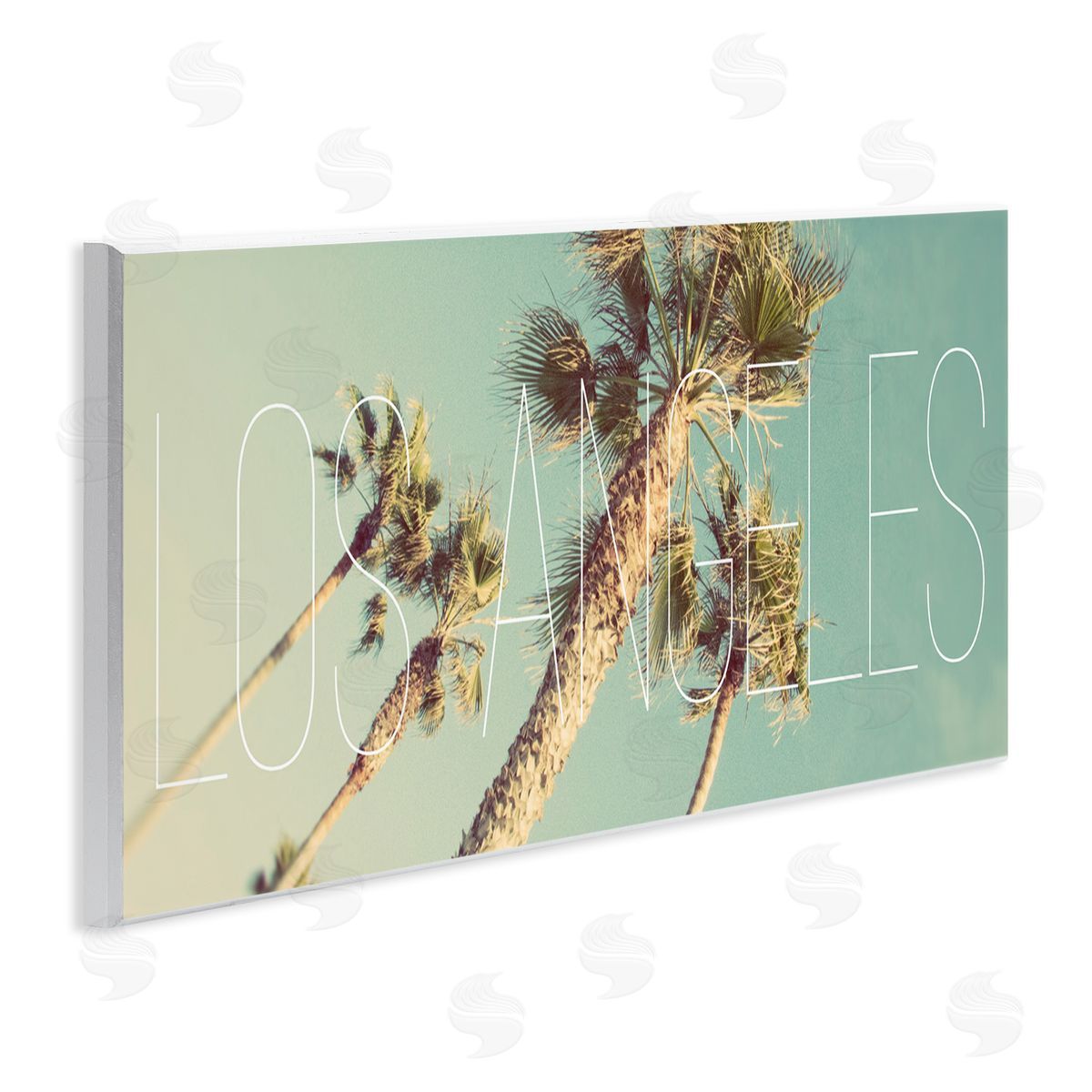 Los Angeles Palms Wood Plaque Wall Art, Home Decor by Emily Navas