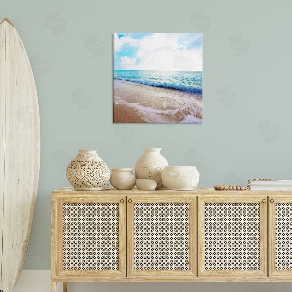 Susan Bryant Billowing Beach Wave Canvas Wall Art Print in Room