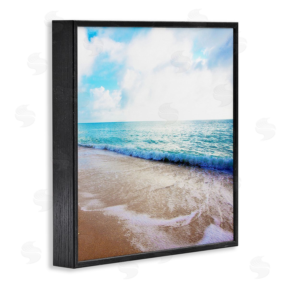 Susan Bryant Billowing Beach Wave Black Framed Giclee Wall Art Print
