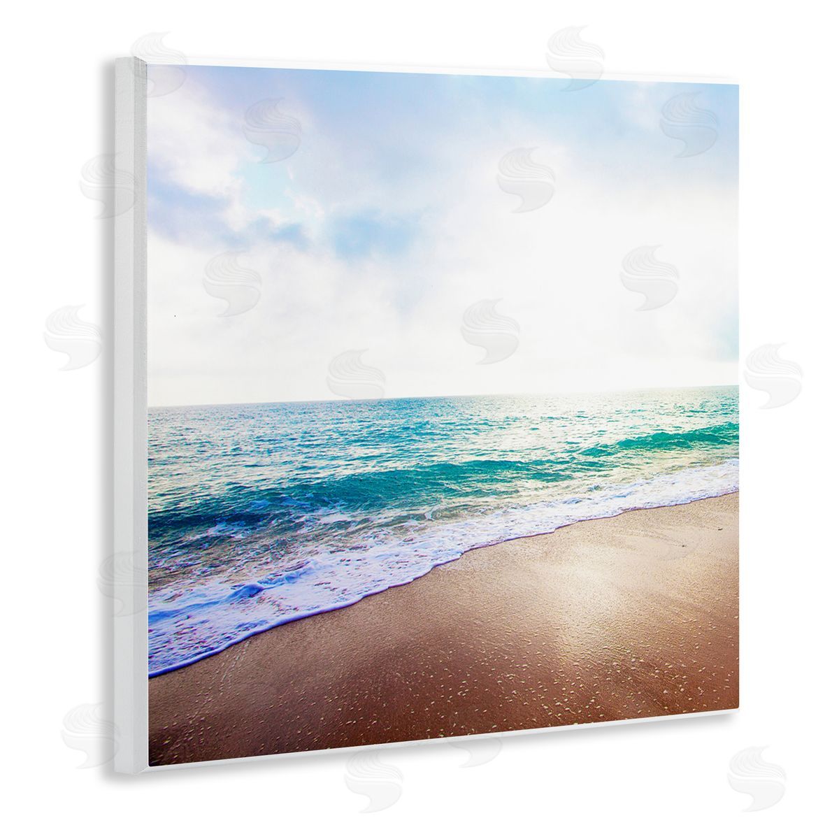 Susan Bryant Sun Shining over Beach Wooden Wall Plaque Art Print