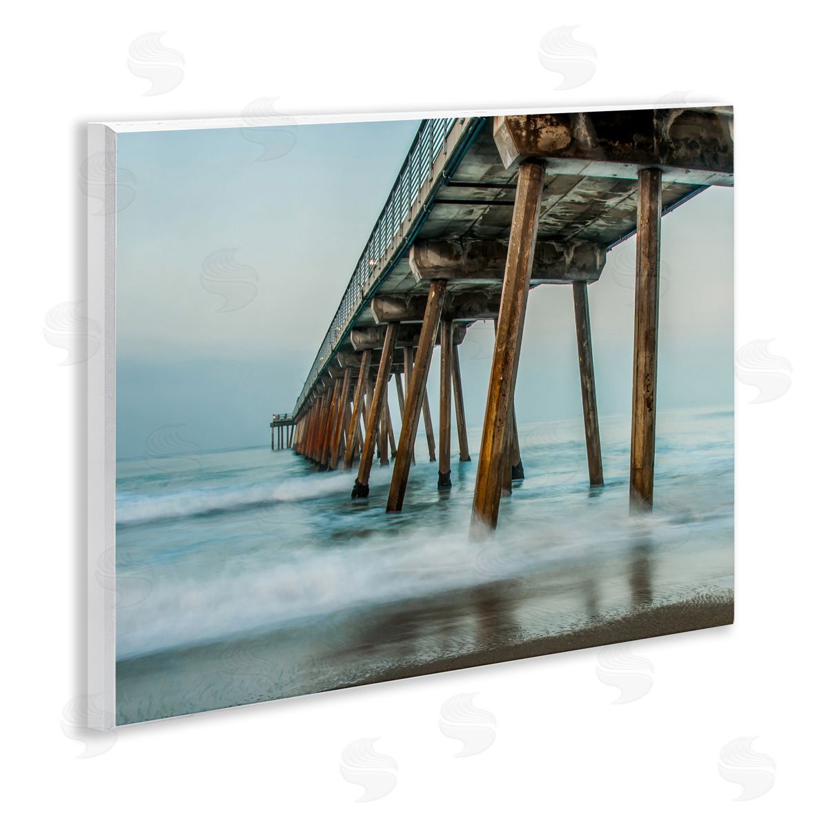 Summer Dock Splashes Wood Plaque Wall Art, Home Decor by Bill Carson Photography