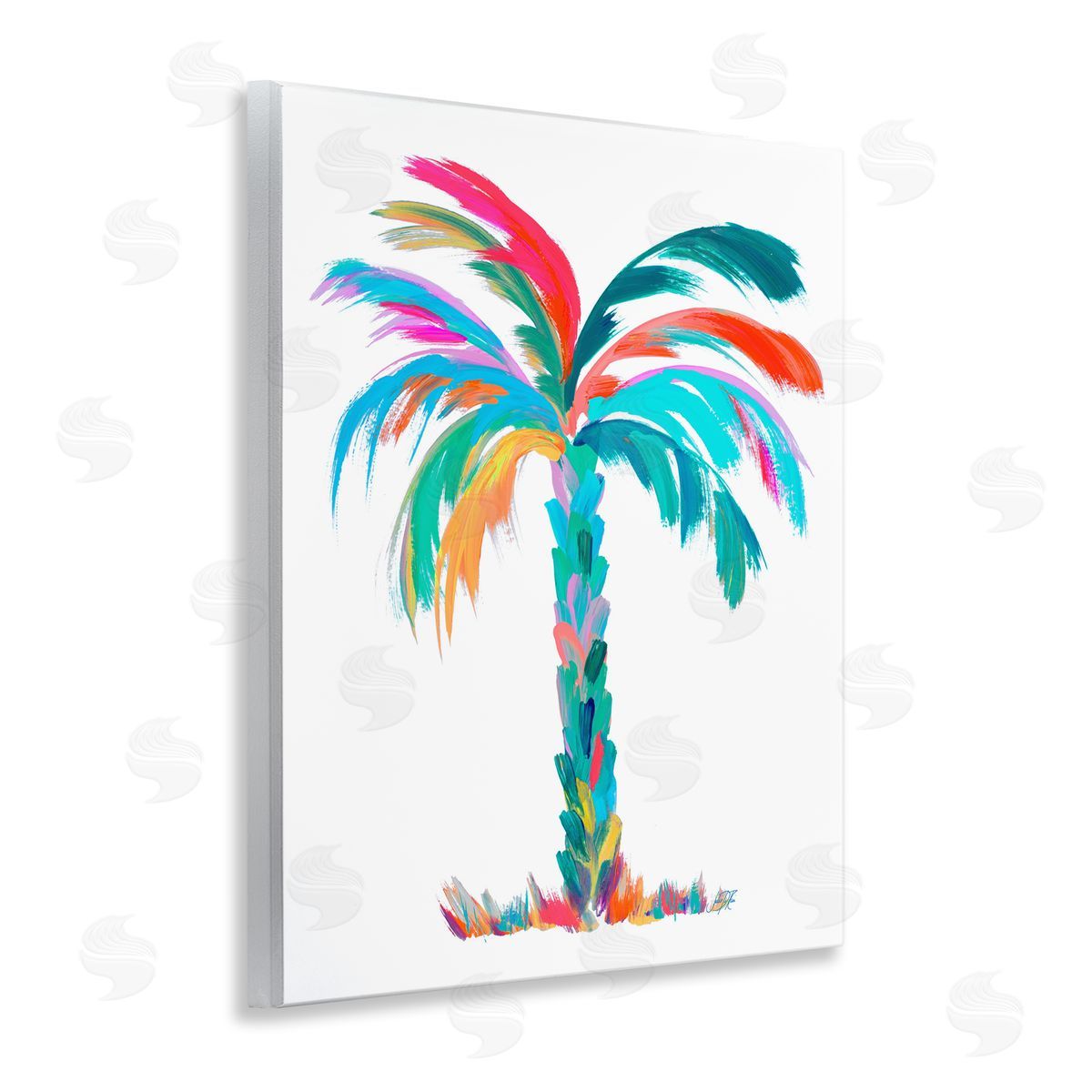 Vivid Palm Tree Wood Plaque Wall Art, Home Decor by Julie DeRice