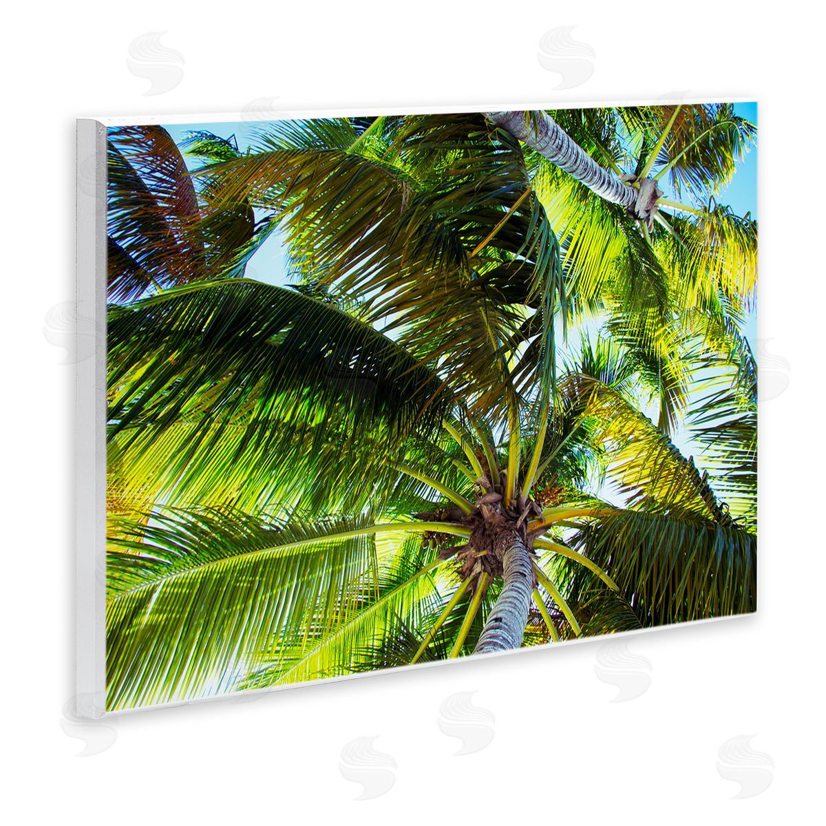 Swaying Palm Leaves Wood Plaque Wall Art, Home Decor by Emily Navas