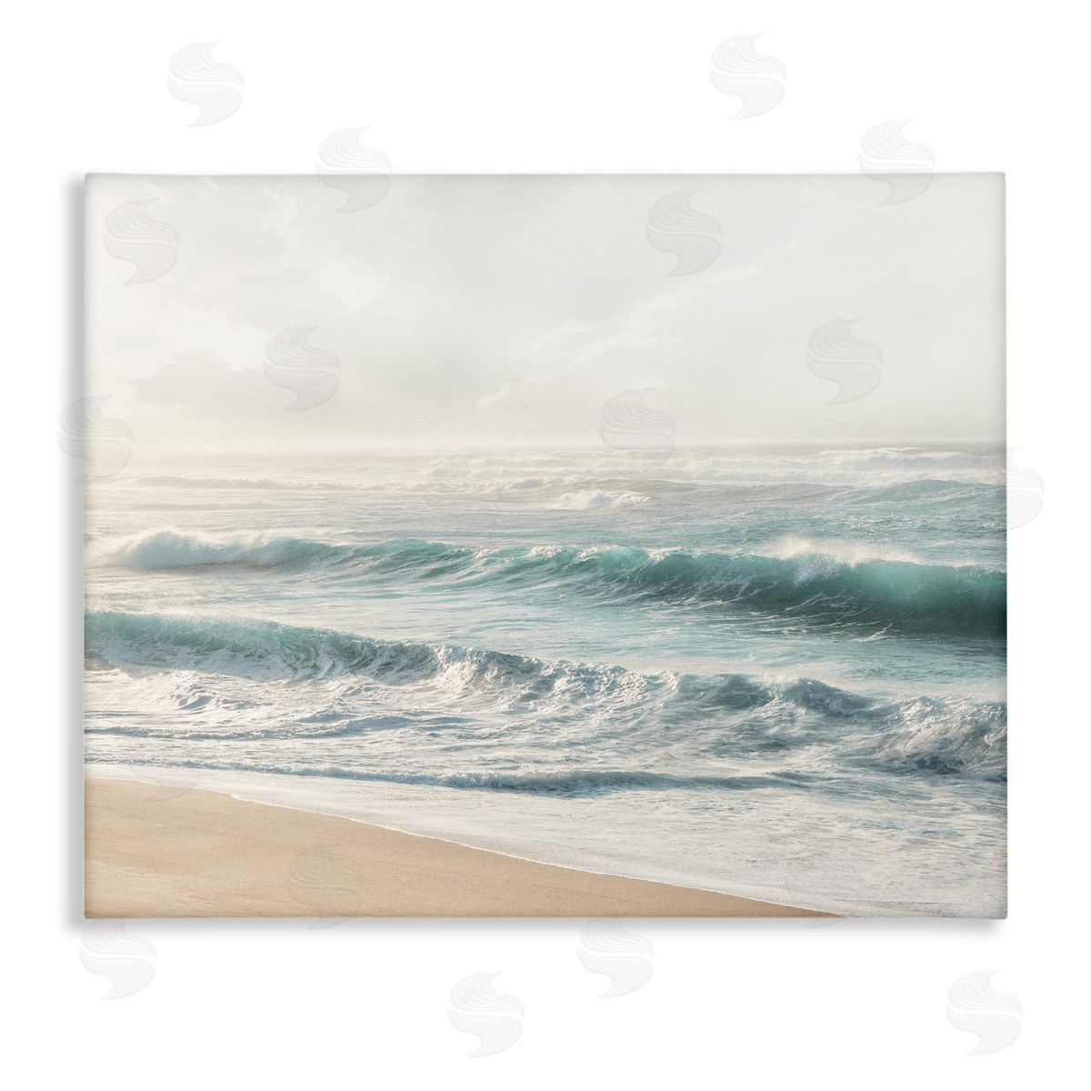 Distant Beach View Canvas Wall Art, Home Decor by Mike Calascibetta