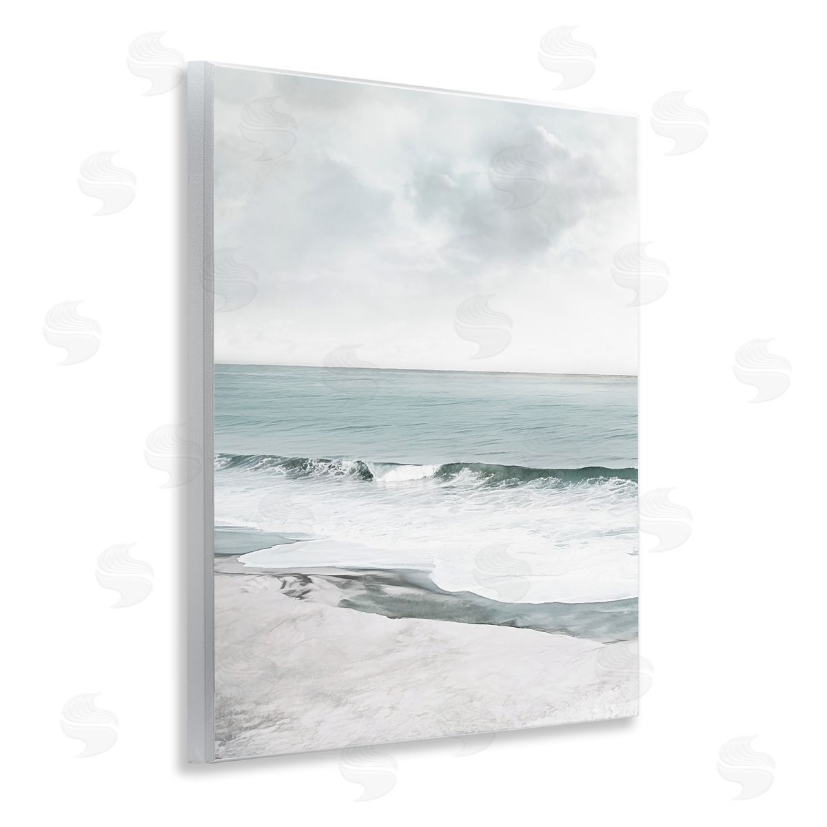 Curling Ocean Waves Wood Plaque Wall Art, Home Decor by Mike Calascibetta