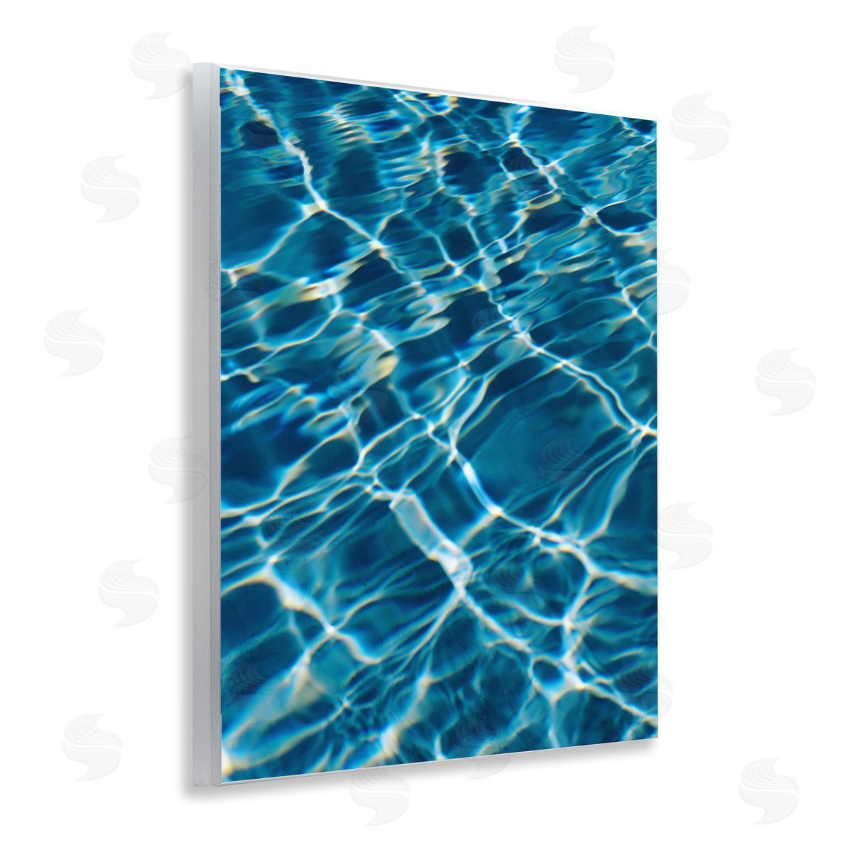 Summer Pool Ripples Wood Plaque Wall Art, Home Decor by Justine Milton