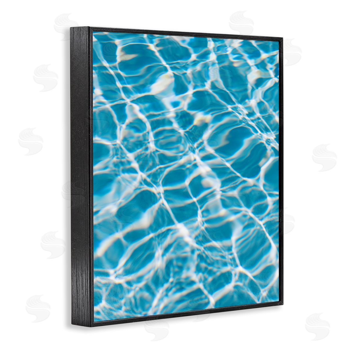 Ocean Water Ripples Black Frame Print Wall Art, Home Decor by Justine Milton