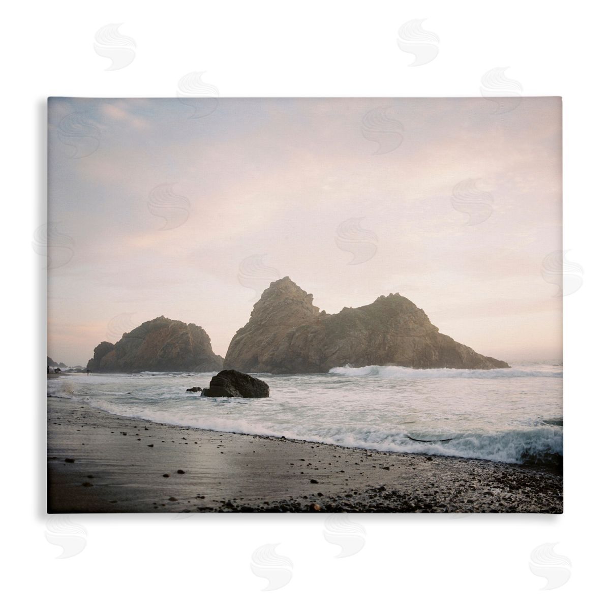 Seaside Cliffs Landscape Canvas Wall Art, Home Decor by Justine Milton