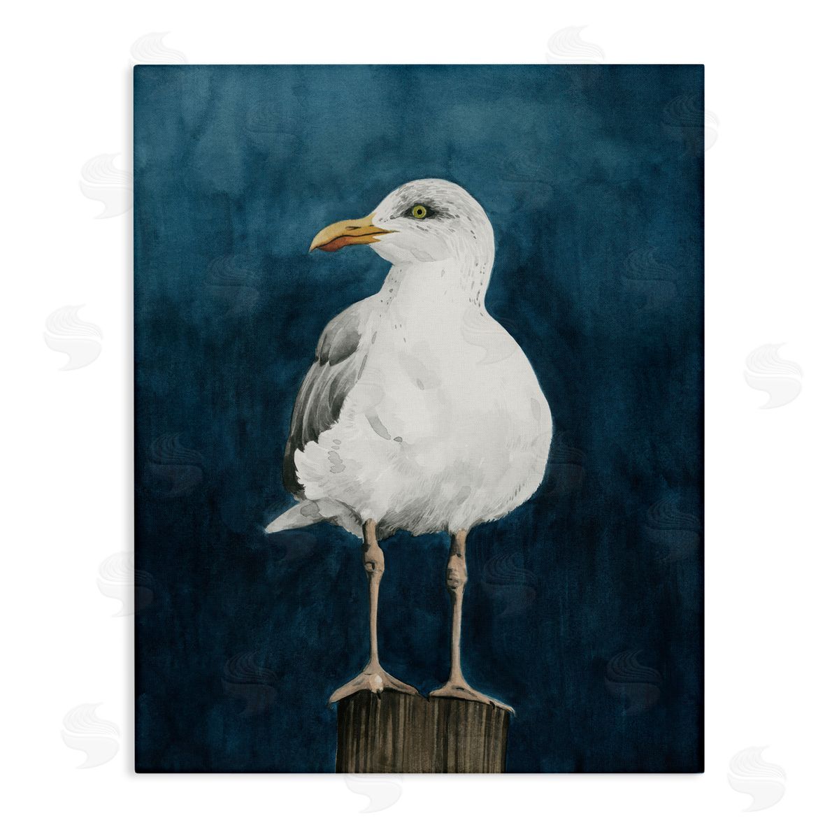 Grace Popp Perched Coastal Bird Canvas Wall Art Print