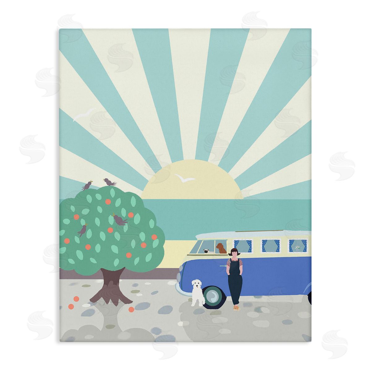 Betty Boynes Road Trip Stop Canvas Wall Art Print