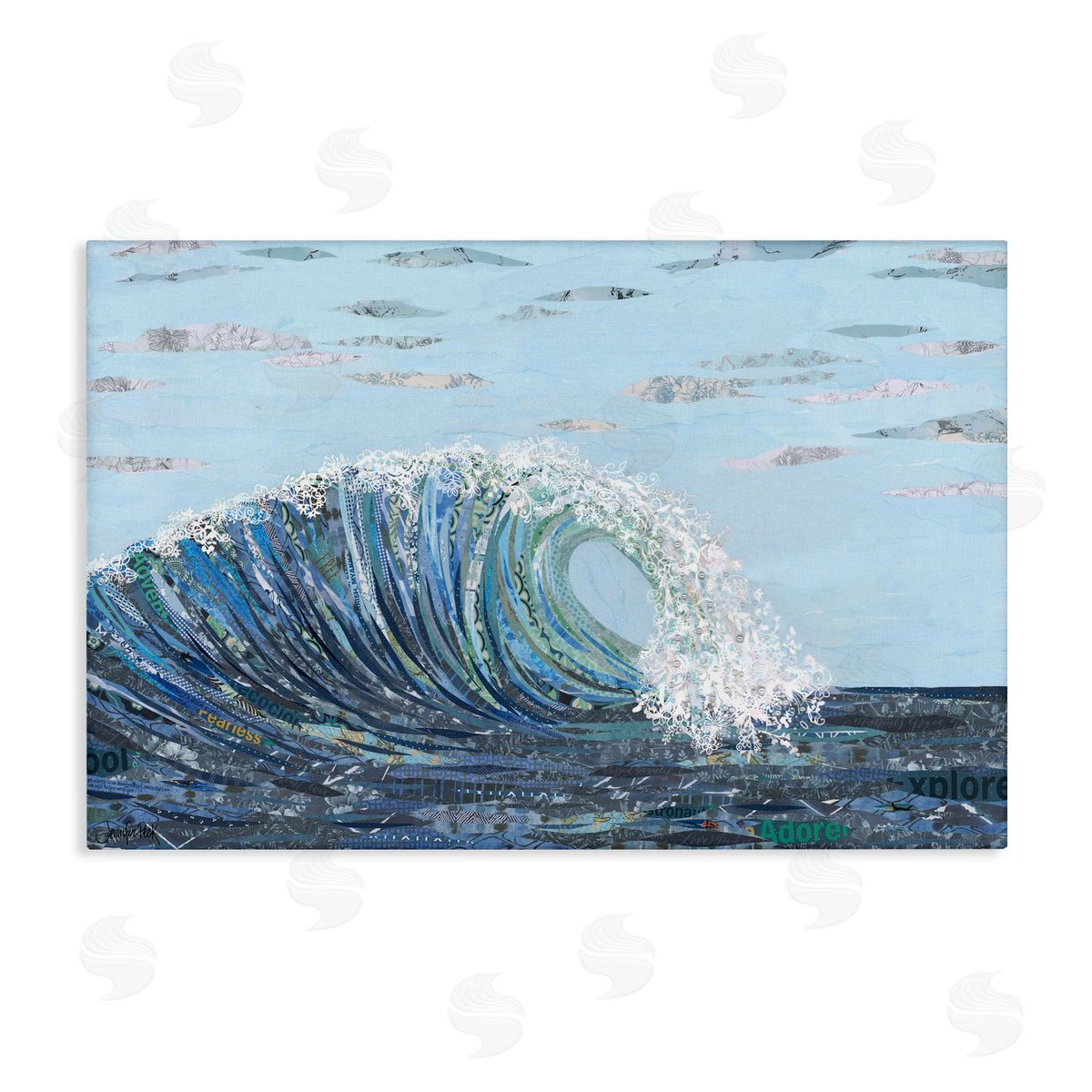 Big Kahuna Wave Canvas Wall Art, Home Decor by Jennifer Peck